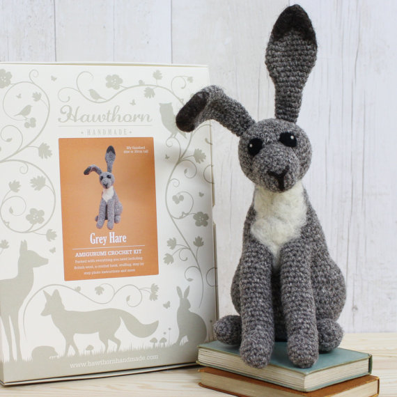 Gray Hare Crochet Kit
